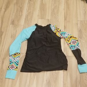 Bathing suit top (rash guard) - size Large
